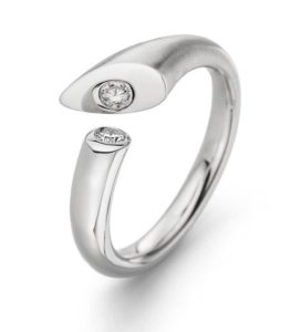 Design ring Calla met briljant geslepen diamanten