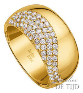 Geel gouden ring Grazia ® met briljant
