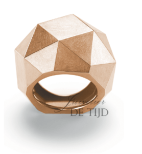 Kristallit ®Design ring in 18 karaats goud of platina