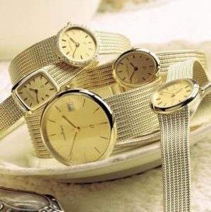 14 karaats gouden horloge met gouden band