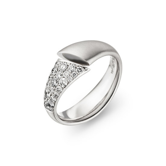 Design ring Calla met briljant geslepen diamanten