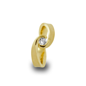 Geelgouden ring ”De omarming”