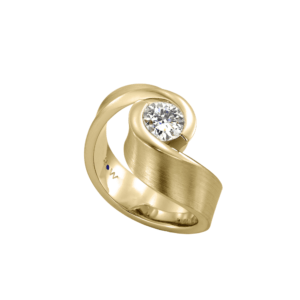 Geelgouden ring ”De omarming”