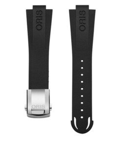 Rubbere horlogeband zwart – 22 mm