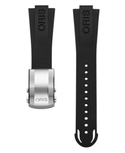 Rubberen horlogeband zwart – 24 mm