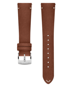 Lederen horlogeband bruin – 20 mm