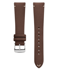 Lederen horlogeband bruin – 20 mm