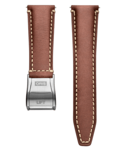 Lederen horlogeband bruin – 22 mm