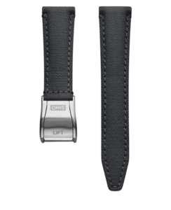 Textiel horlogeband grijs – 20 mm