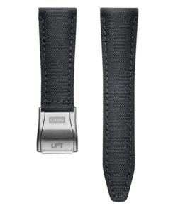 Textiel Oris horlogeband grijs - 22 mm