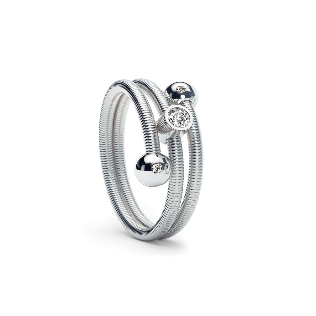 Colette C Embrace ring (2 wikkelingen en briljant)