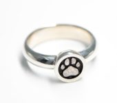 Zilveren gedenksieraad, asring overlijden hond