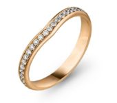 Design aanschuifring met briljant geslepen diamanten