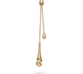 Design collier Calla met één briljant geslepen diamant