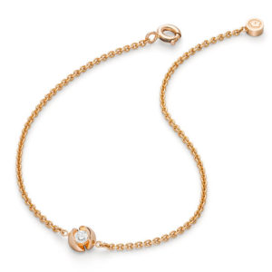 Roségouden armband Calla 0,09ct