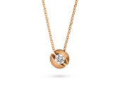 Design collier Calla met één briljant geslepen diamant