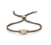 Design armband Liberté met in het midden één briljant geslepen diamant