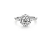 Design ring Liberté met briljant geslepen diamant.