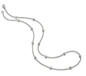 Design collier Fil met briljant geslepen diamanten.