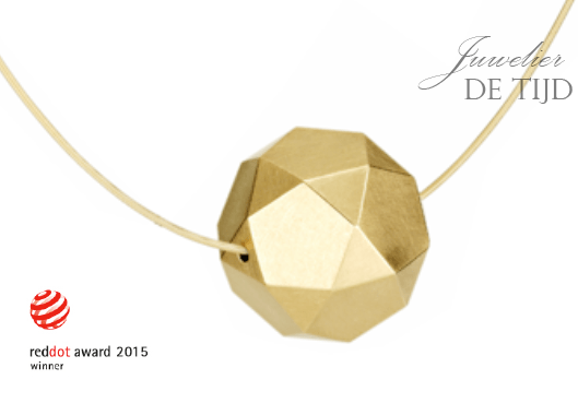 Kristallit ®Design hanger in 18 karaats goud of platina
