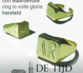 Ring met hoge emotionele waarde vakkundig gerepareerd