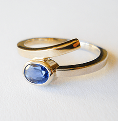 Fairmined bicolor gouden ring