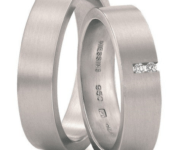 Platina of wit gouden Trouwringen Light Line