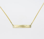Transformatie familiegoud tot plaathanger aan collier met vingerafdrukken