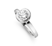 Design ring Nova met één briljant geslepen diamant