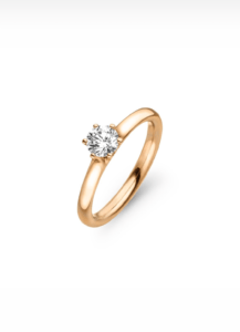 Roségouden Diva ring 0,11ct