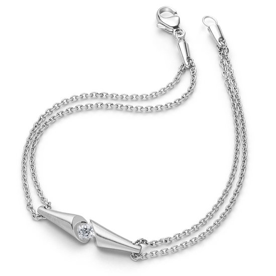 Geelgouden armband Calla 0,09ct