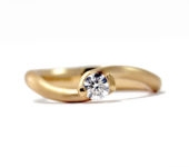 Fairmined gouden slagring 0,30ct Canadamark