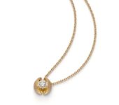 Geelgouden collier Calla