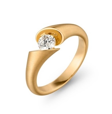 Roségouden ring Calla 0,40ct