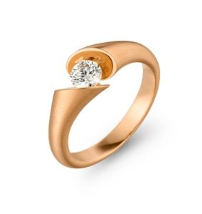 Roségouden ring Calla 0,40ct