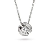 Witgouden collier Calla