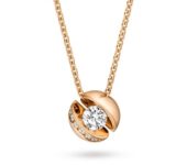 Roségouden collier Calla