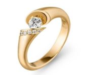 Geelgouden ring Calla