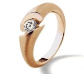 Roségouden ring Calla 0,130ct