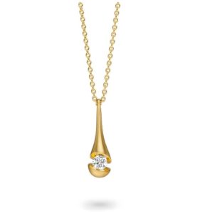 Geelgouden Collier Calla