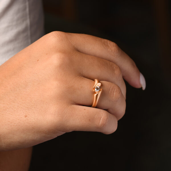 Roségouden Calla ring