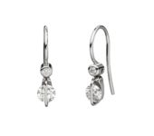 Witgouden oorhangers Liberte Arcana 0,80ct