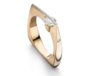 Roségouden ring Liberte Arcana 0,30ct