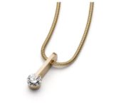 Geelgouden collier Liberte Lumina 0,70ct