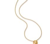 Geelgouden collier Calla ovaal 0,33ct