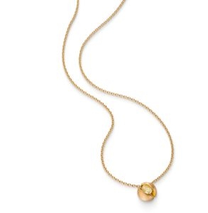 Geelgouden collier Calla ovaal 0,33ct