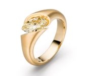 Geelgouden ring Calla markies 1ct