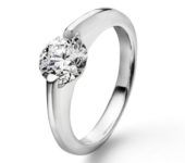 Platina ring Liberté 0,60ct