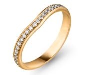 Geelgouden aanschuifring Calla 0,20ct
