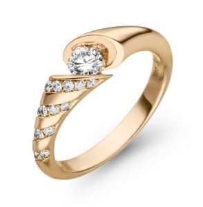 Geelgouden ring Calla 0,38ct